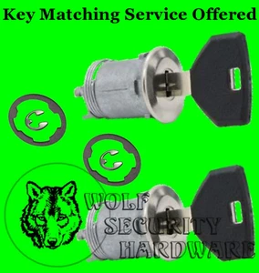 Par de cilindros de cerradura de puerta Dodge Chrysler Jeep Plymouth igual con 2 llaves - Imagen 1 de 2