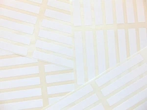 72 72x10 mm Rechteckig Einfach Leer Glanz Weiß Papier Aufkleber Klebeetiketten - Bild 1 von 1