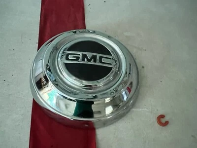 #C 1) GMC 1967-1968 1/2 TONELADA PLATO PERRO TAPA CENTRAL CROMO NEGRO 10,5" Foto 1 de 4