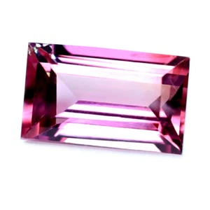 Certified Natural Unheated Pink Sapphire 0.30ct Untreated IF Clarity Baguette - Picture 1 of 2