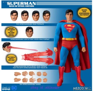 Mezco Toyz 1/12 DC Superman Man Of Steel Edition Action Figure Toy Model - Picture 1 of 13