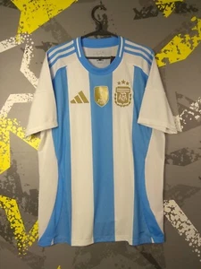 Argentina Team Jersey Home Football Soccer Shirt 2024 Adidas Men Size L ig93 - Picture 1 of 8