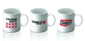DUCATI SCRAMBLER Self Expression Set Kaffeebecher Tasse Kaffeetasse Mug weiß NEU - Bild 1 von 1