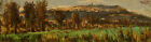 Malerei Original Öl Tabelle 58X17 Landschaft Toskana
