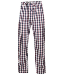 Walker Reid Mens Checked Pyjama Bottoms 100% Cotton PJ Lounge Pants Trousers - Picture 1 of 12