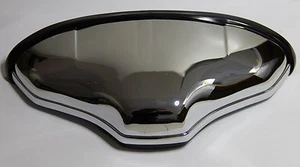 CLASSIC FIAT 500 600 NUMBER PLATE PLINTH LIGHT CHROMED PLASTIC BRAND NEW - Picture 1 of 4