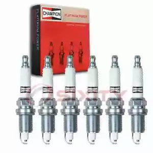 6 pc Champion Platinum Spark Plugs for 2008-2010 Chrysler Town & Country bc - Picture 1 of 5