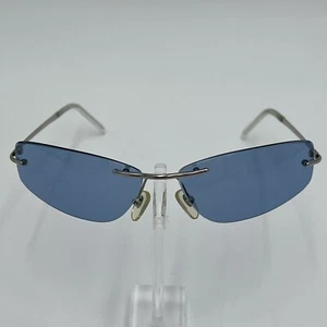 VTG Vogue VO 3337-S Lightweight Rimless Silver Sunglasses Made In Italy SCUFFS - Picture 1 of 10