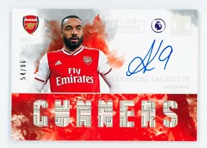 2019-20 Alexandre Lacazette Panini Impeccable Club History Autographs 54/86 - Picture 1 of 3