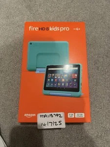 Amazon Fire HD 8 Kids Pro Tablet for 6 –12, 8 Inch 32GB Hello Teal 2024 🔥 - Picture 1 of 5