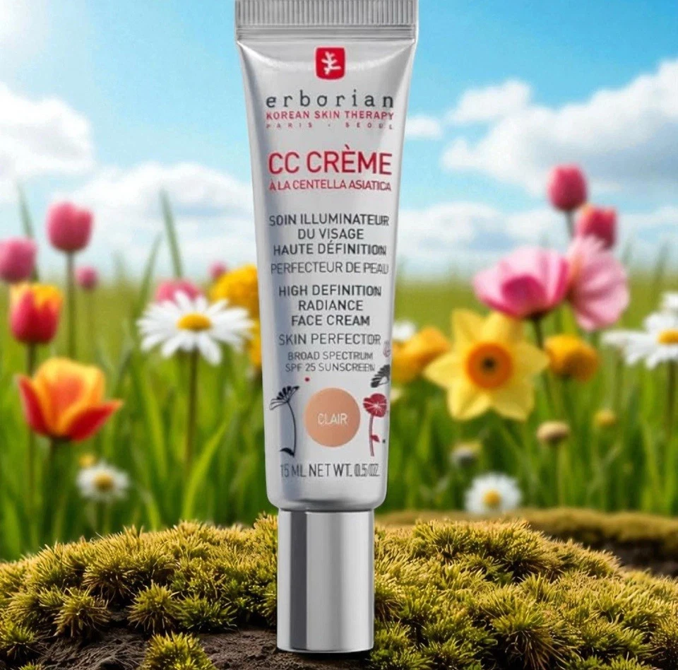 Erborian Tinted Moisturiser Radiance Cream CC Creme SPF 25 15ml Shade Clair Gift - Image 1 of 1