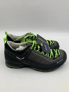 SALEWA Mountain Trainer 2 Men's Size 9 US Smoked/Fluo Green Shoes - SHIPS FAST ✅ - Picture 1 of 10