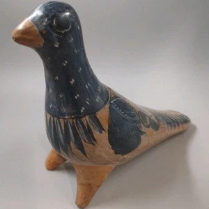 Tonala handbemalte mexikanische Keramik braun Volkskunst Figur Vintage - Bild 1 von 13