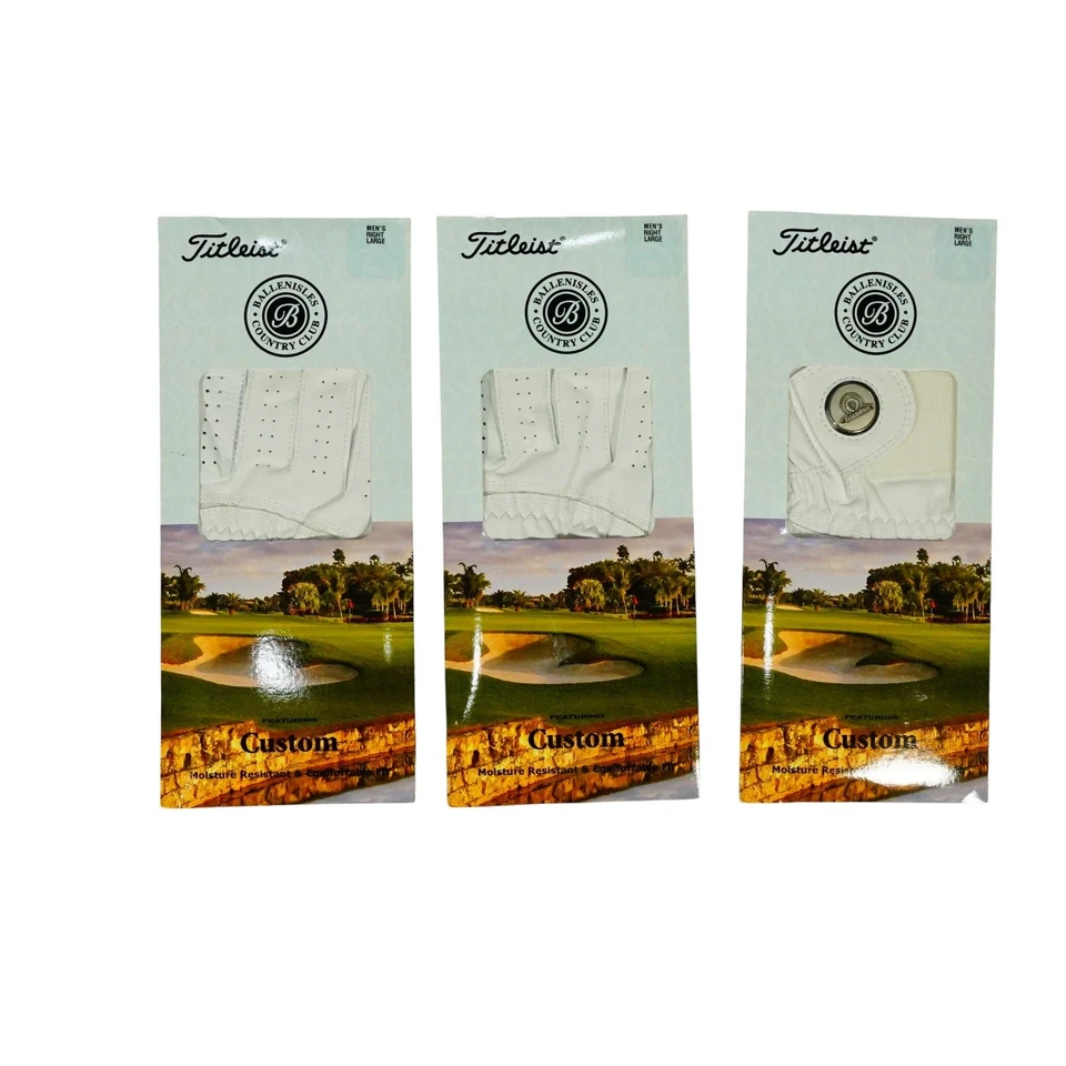 Titleist Leather Golf Gloves Moisture Resistant Comfort RIGHT Hand 3 Large - Image 1 of 1