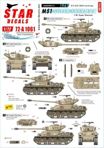 1/72 Current Middle East War Israeli AFV6 IDF markings in the Six Day War M51sup - Picture 1 of 3