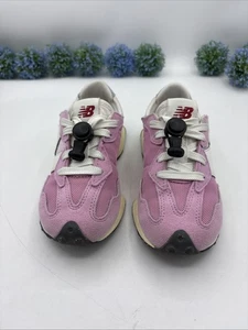 Scarpe da ginnastica New Balance per bambini e ragazze rosa zucchero 327 US 12,5 - Foto 1 di 12