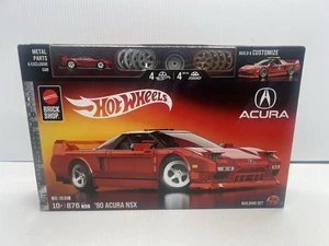 Mattel Brick Shop Hot Wheels Elite Series ’90 Acura NSX Konstruktionsspielzeug Brandneu - Bild 1 von 4