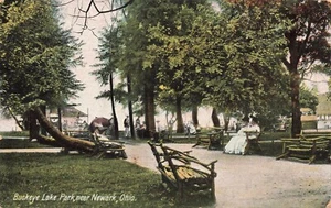 Cartolina LP21 Newark Ohio Buckeye Lake Park 1907 - Foto 1 di 2
