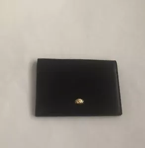 Nuovo Gump’s Gumps custodia porta carte di credito in pelle nera firma borchia sul davanti Italia - Foto 1 di 12