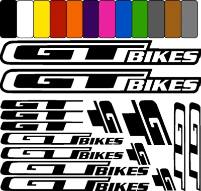 STICKERMASCHINE GT BIKES ver2 pegatina sticker bicicleta bicycle