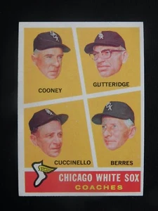 1960 Topps Baseball Card #458 Chicago Coaches (NM) - Picture 1 of 2