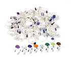 WHOLESALE 101PC 925 SOLID STERLING SILVER PURPLE AMETHYST MIX RING LOT B