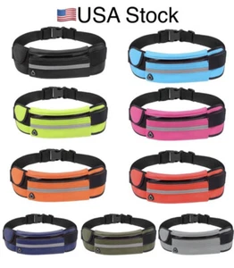 Running Bum Bag Fanny Pack Travel Waist Money Belt Zip Hiking Pouch Wallet US - Picture 1 of 12