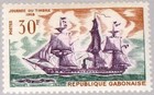 GABON GABUN 1968 315 Stamp Day La Junon Kriegsschiff Warship Schiff Ship MNH