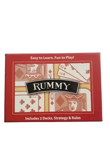 2 Deck Set of Rummy Playing Cards with Rules  - Picture 1 of 3