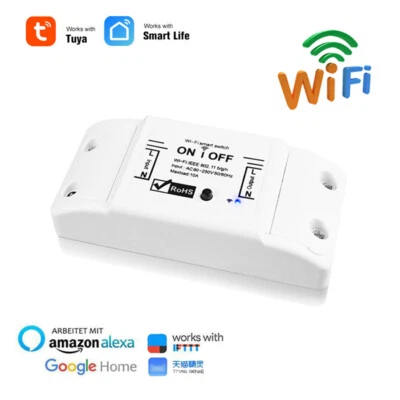 TUYA Smart Life APP Wifi Smart Switch ON/OFF Module Timer Control f Alexa Google - Image 1 of 4