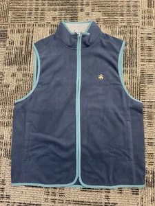 Brooks Brothers Full Zip Teddy Fleece Vest Men's Size XXL Navy Blazer - Picture 1 of 24