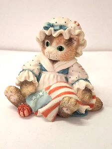 Calico Kittens Vintage Figurine Cat "Your're My All American Friend" - Picture 1 of 4