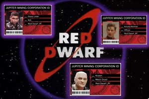 Red Dwarf Lister/Rimmer/Kryten Security Lanyard/Badge (Repro) FREE POST - Picture 1 of 6
