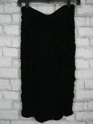 $662 Burberry London Acanalado Elástico Jersey Falda Ajustada 8 Cremallera Rota NUEVO B814 Foto 1 de 4