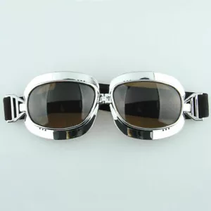 Retro Vintage Motorcycle Goggles ATV Glasses Racing Motocross Eyewear Outdoor - Bild 1 von 8