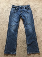 EXCELLENT USED CONDITION Men’s Darkwash LEVI’S Jeans Size 32 X 32 STRETCH #527