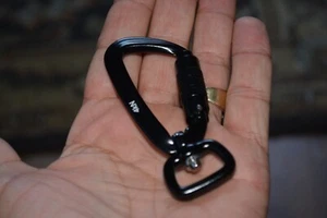 LB9Aluminium Verschluss Schwenk Karabiner 4kN ideal für Hundelease etc. - Bild 1 von 6