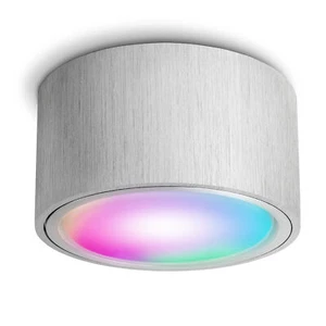 4 Stück CELI-X Aufbau LED Spot flach gebürstet mit WLAN Smart RGB LED GX53 230V - Afbeelding 1 van 9
