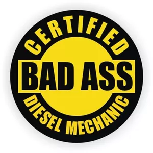 20er-Pack lustige Bad Ass Diesel Mechaniker Schutzhelm Helm Vinyl Aufkleber/Aufkleber - Bild 1 von 1