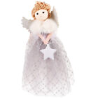 Christmas Tree Angel Decoration Top Star (gold) 1 White Topper