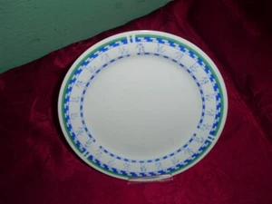 Van Well - Wellco Design - Teller - Kuchenteller - grün blauer Rand - Zweige - Bild 1 von 5
