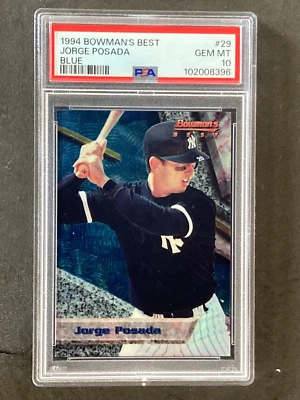 Bowman's Best #29 Jorge Posada 1994 azul RC PSA 10 Foto 1 de 2