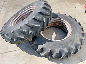 Case 411-B Tractor 14.9-28 Armstrong Tires & Rims - Picture 1 of 19