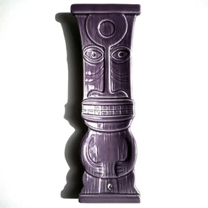 SHAG Tiki Collectibles Incense Tray Holder Ekolu Purple Josh Agle 2006 Ceramic - Picture 1 of 16