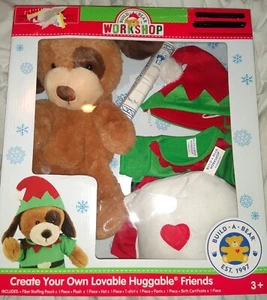 Build-A-Bear Workshop ELF PUPPY DOG Plush Set  CHRISTMAS CREATE YOUR OWN  NEW - Bild 1 von 7