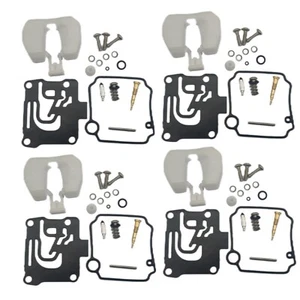 4Sets Boat Engine Carburetor Repair Kit 62Y-W0093-10/11 for Yamaha 50HP T50 F50 - Picture 1 of 9