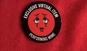 Roblox Action Series 9 Performing Mime Virtual Item Face CODE ONLY / Rare - Picture 1 of 2