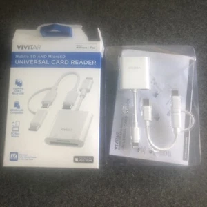 Vivitar Mobile SD and MicroSD Universal Card Reader White MOV4016 - Photo 1/5