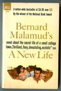 A NEW LIFE by Bernard Malamud! Vintage 1963 Dell FIRST Printing Paperback! - Picture 1 of 2