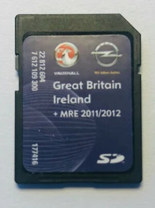 VAUXHALL OPEL SAT NAV NAVIGATION SD CARD 2011/2012 GB & IRE NAVI 600 900 NAVI600 - Picture 1 of 1